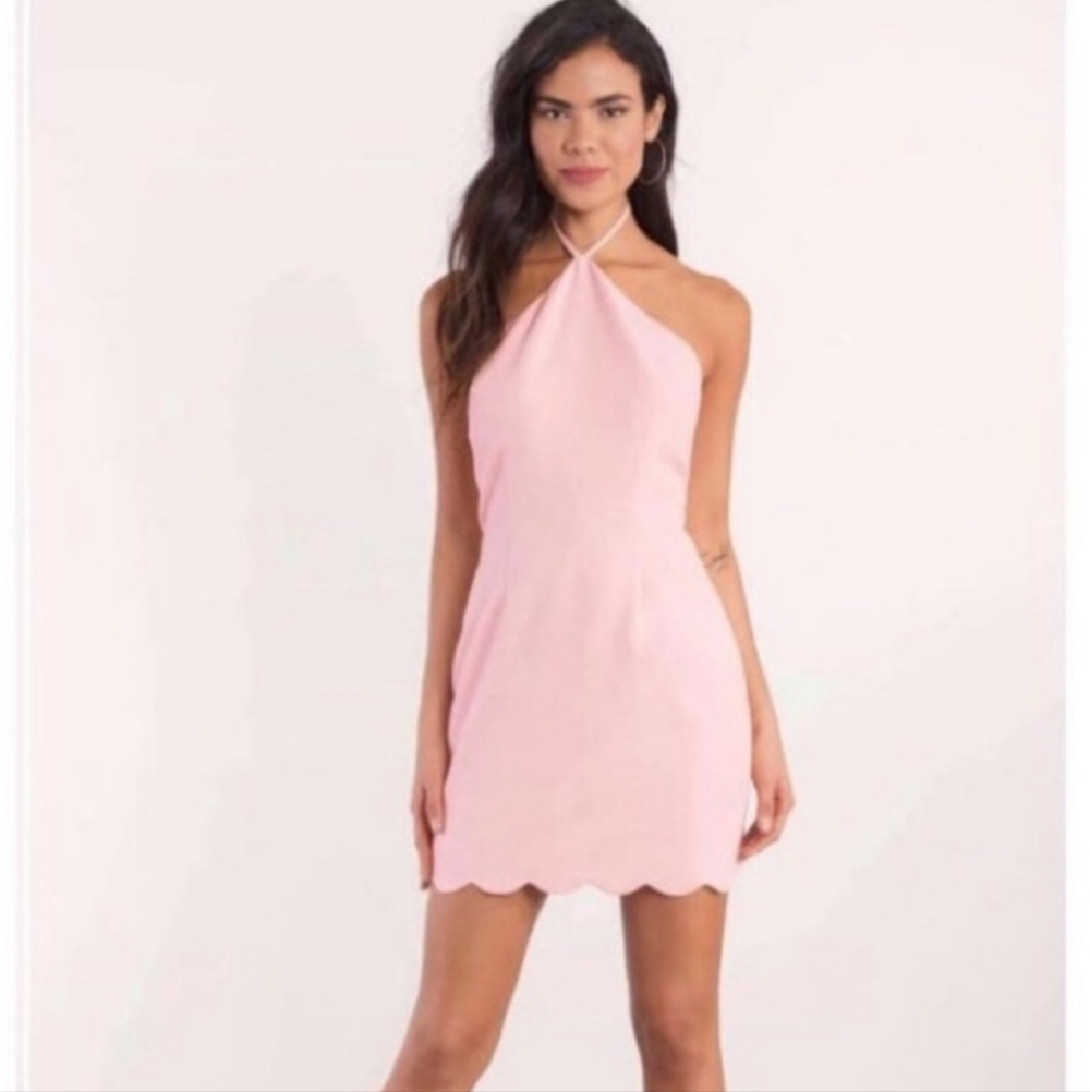 NEW Tobi Pink Halter Neck Mini Dress